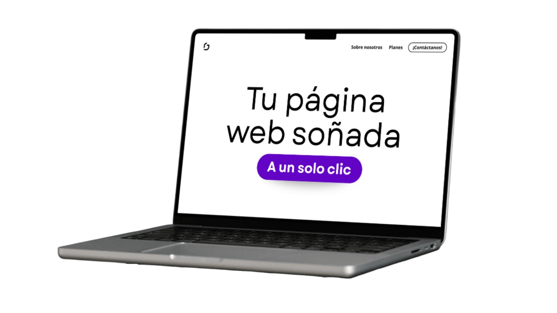 Laptop mostrando la página de Nodus Studio
